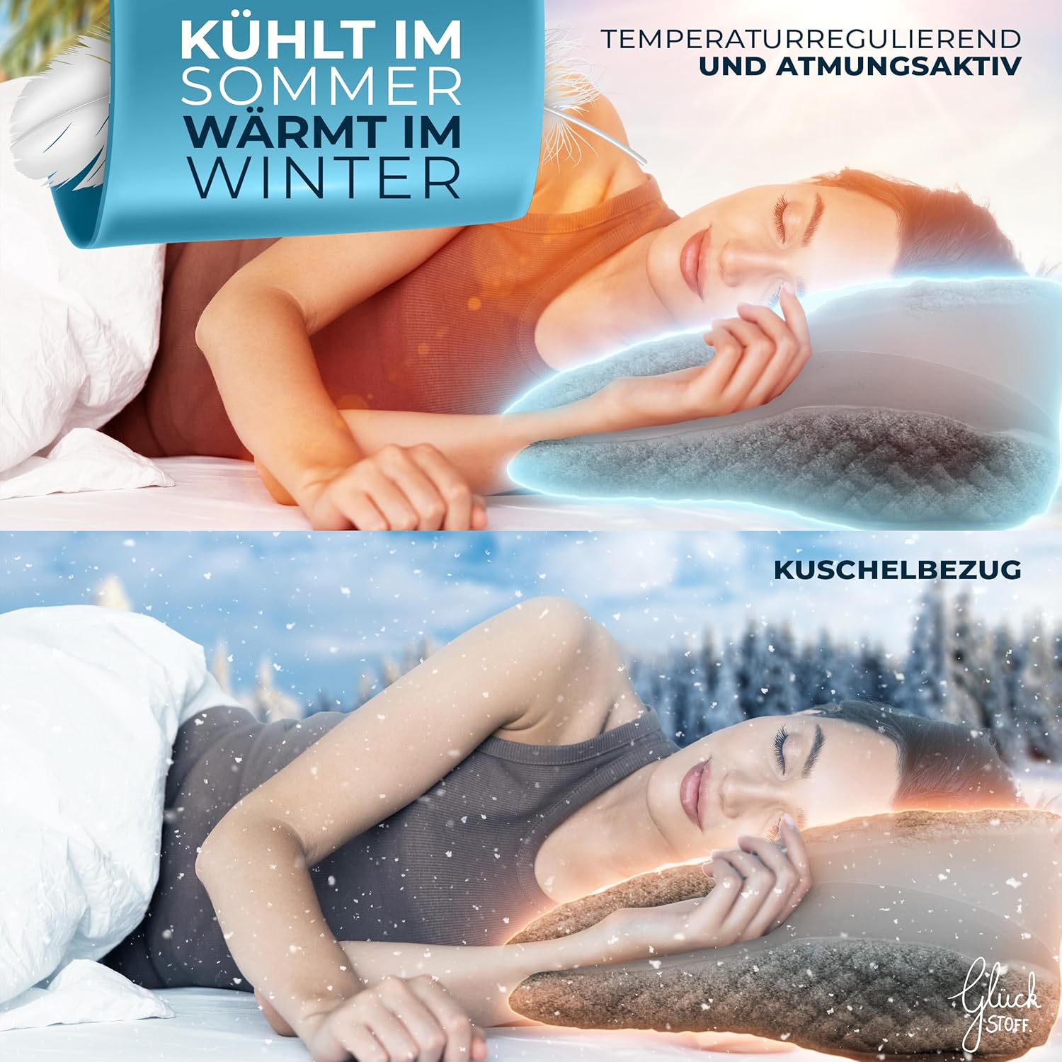 Thumbnail 4 de Glückstoff Orthopädisches Nackenkissen Memory Foam