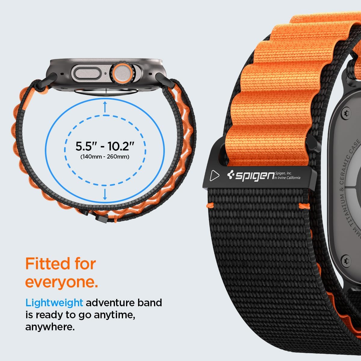 Thumbnail 3 de Spigen Bracelet en nylon avec crochet pour Apple Watch (Ultra 3/2/1 49 mm, Series 11/10 46 mm, 9/8/7 45 mm…)