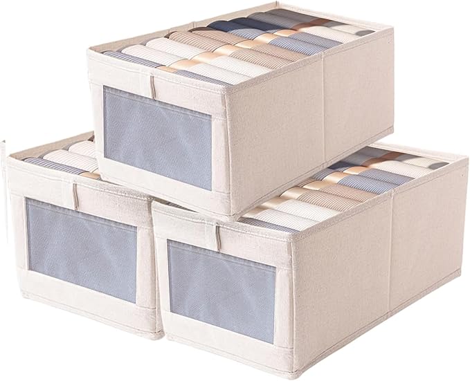 Sosayet - Juego de 3 cajas de almacenaje tejidas