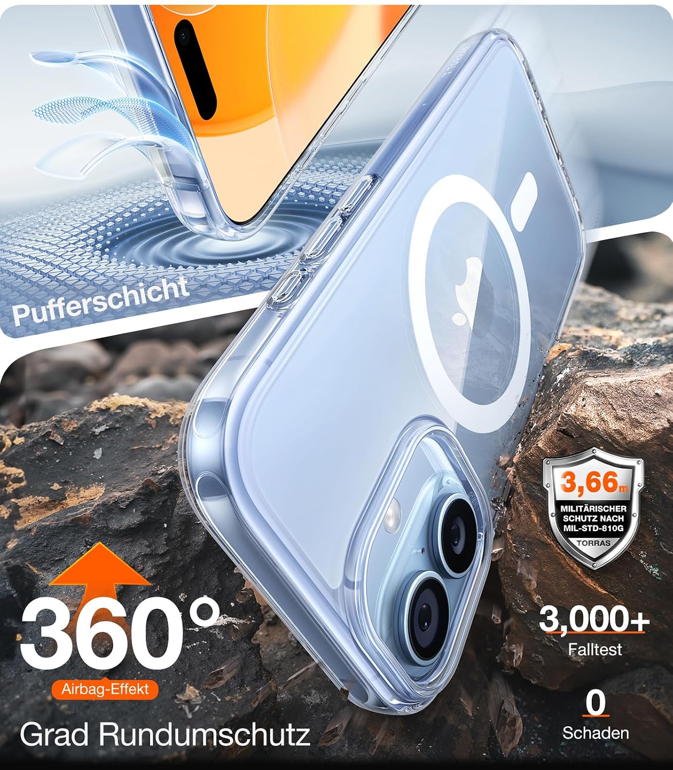 Thumbnail 3 de TORRAS Guardian-Mag iPhone 17 Hülle MagSafe 4m