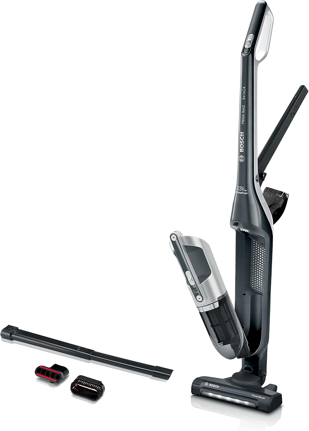 Detalle de Bosch BBH3230GB Series 4 Flexxo Cordless 2-in-1 Vacuum Review