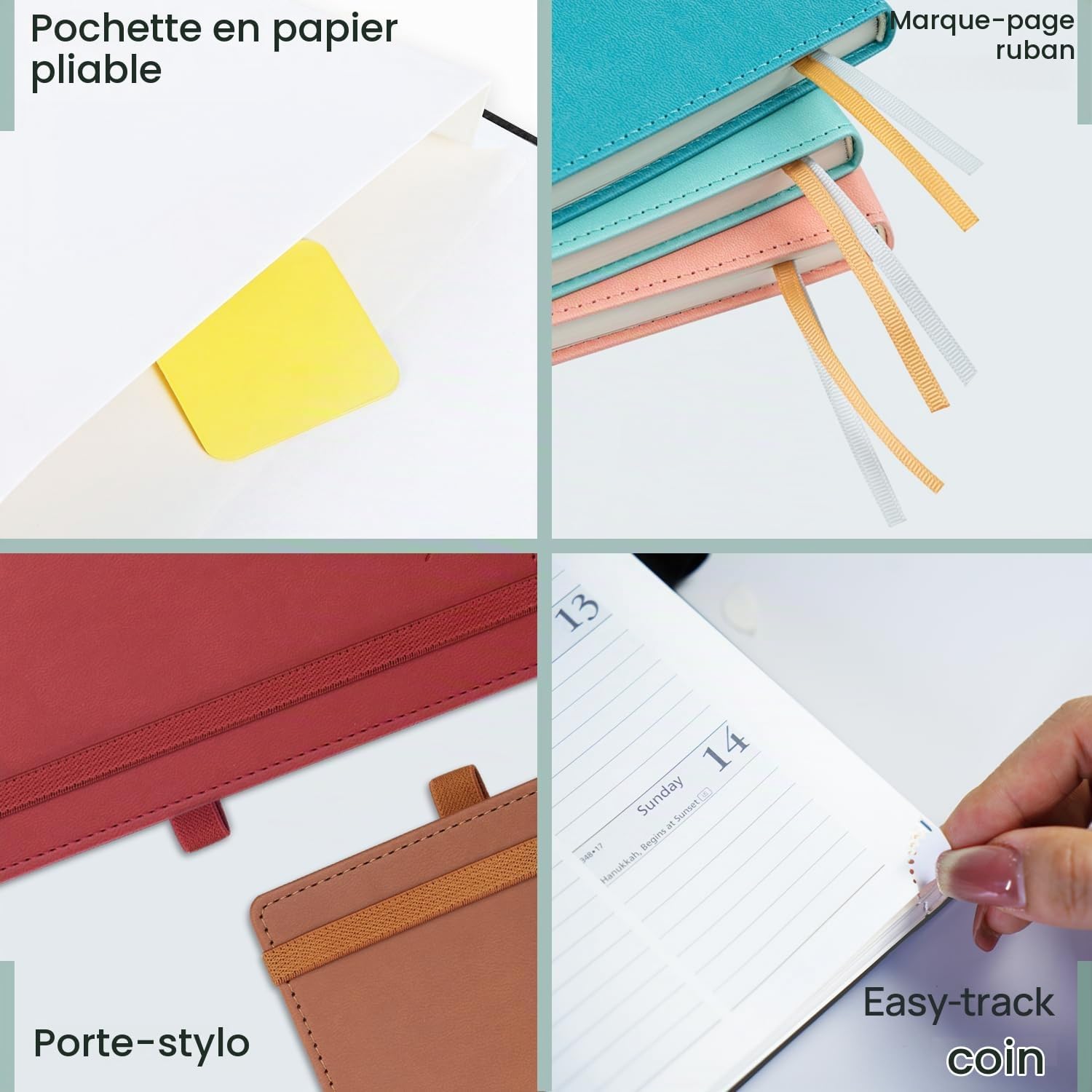 Thumbnail 5 de POPRUN 27-AC6LTP7-BK zakagenda 2026/2027, weekplanner 16,5 x 9 cm
