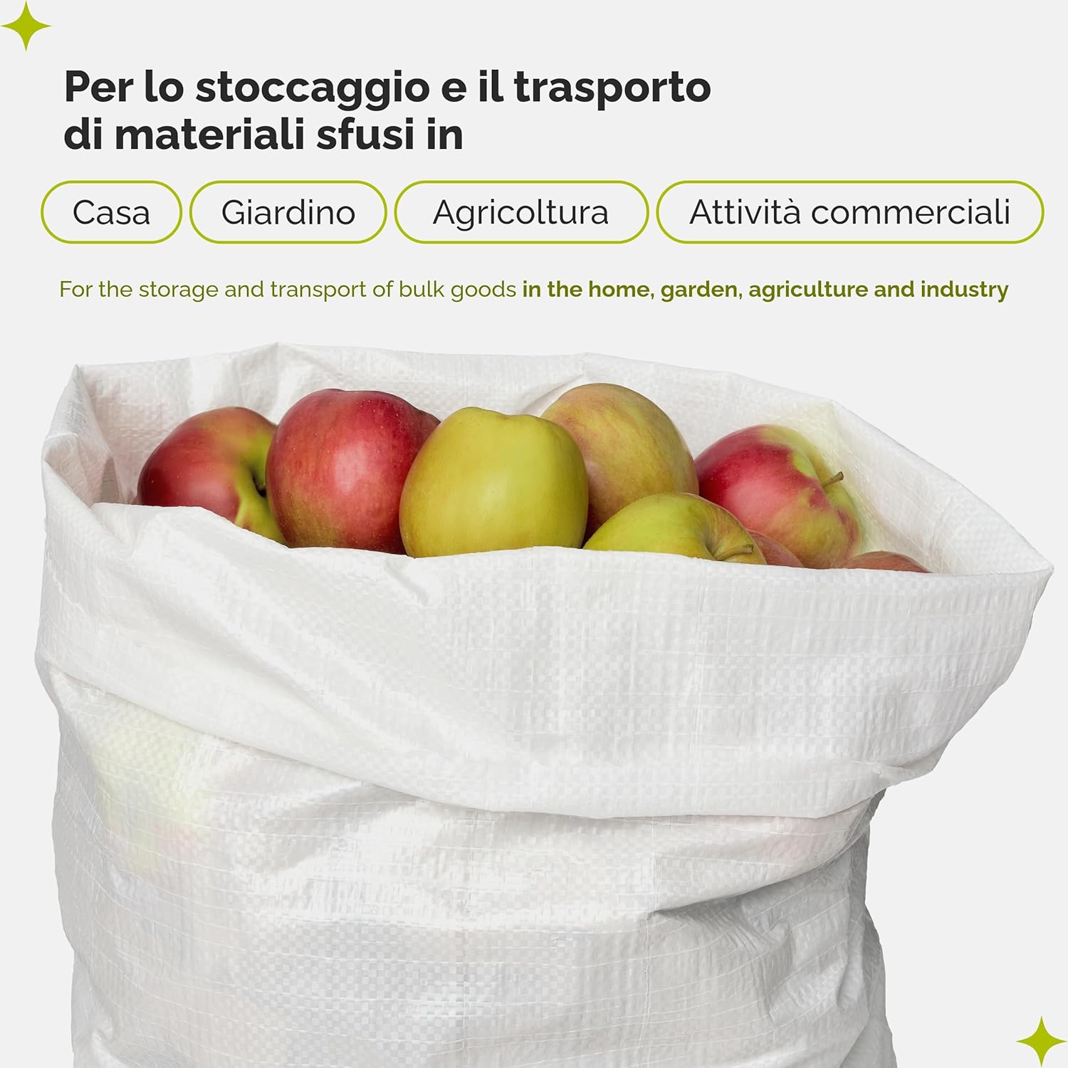 Thumbnail 3 de Garronda Sacchi in polipropilene 85 x 50 cm (set 5 pezzi) portata 25 kg: sacchi da giardinaggio e per macerie GD-0161