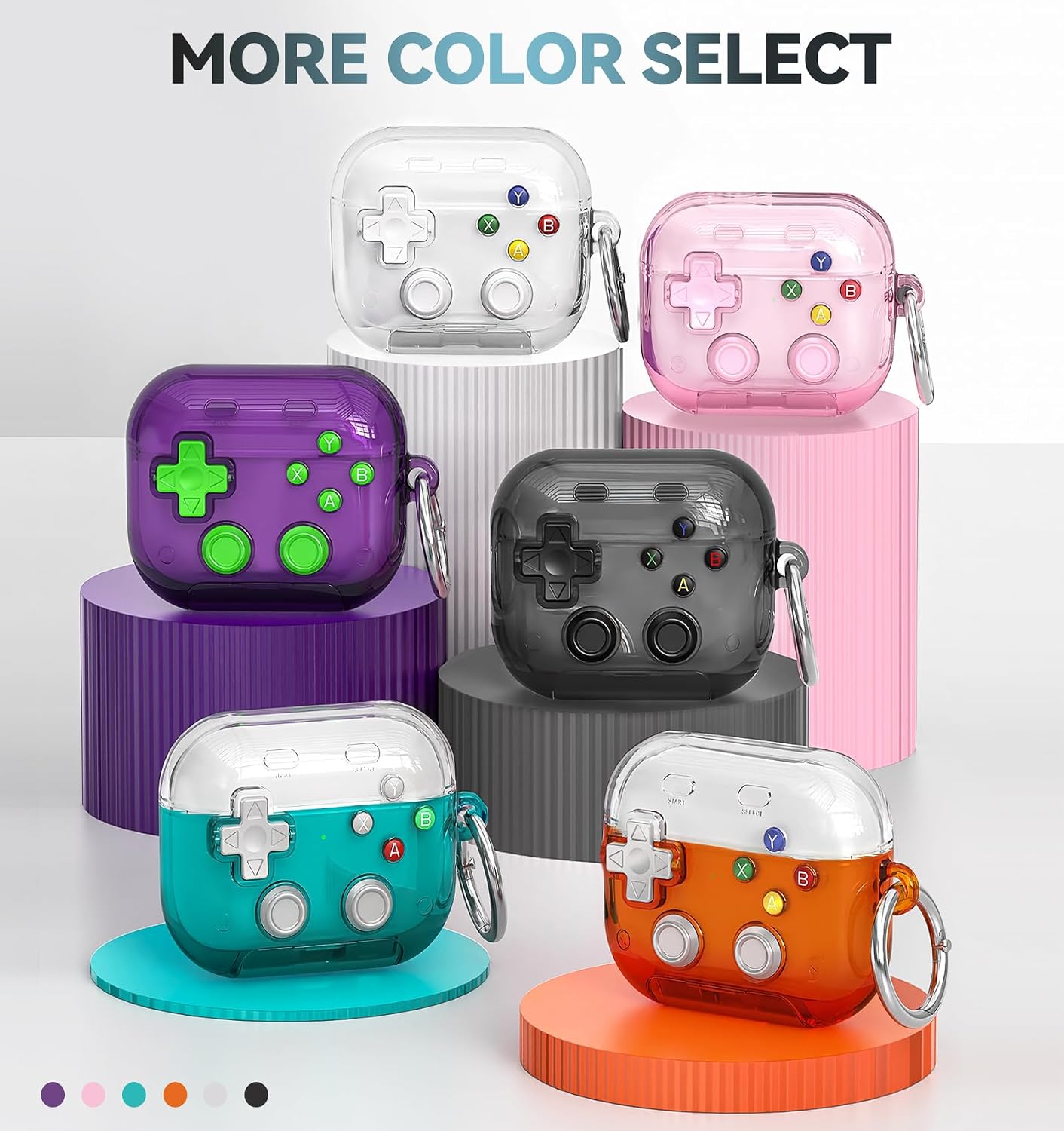 Thumbnail 6 de Polislime AirPods 4 Case Cover (2024) with Safety Lock, Pressable Button, and Built-in Phone Stand