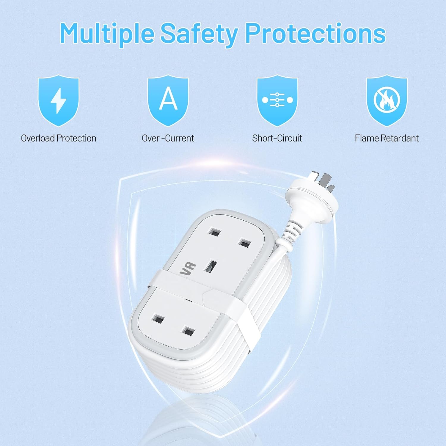 Thumbnail 6 de UK to Australia Plug Adapter with 1.5M Extension Cable, BEVA 2 Way 3 USB (2A+1C) Australian Power Adapter with Retractable USB C Cable for New Zealand, China, Fiji, Argentina (Type I)
UK to Australia Plug Adapter with 1.5M Extension Cable…