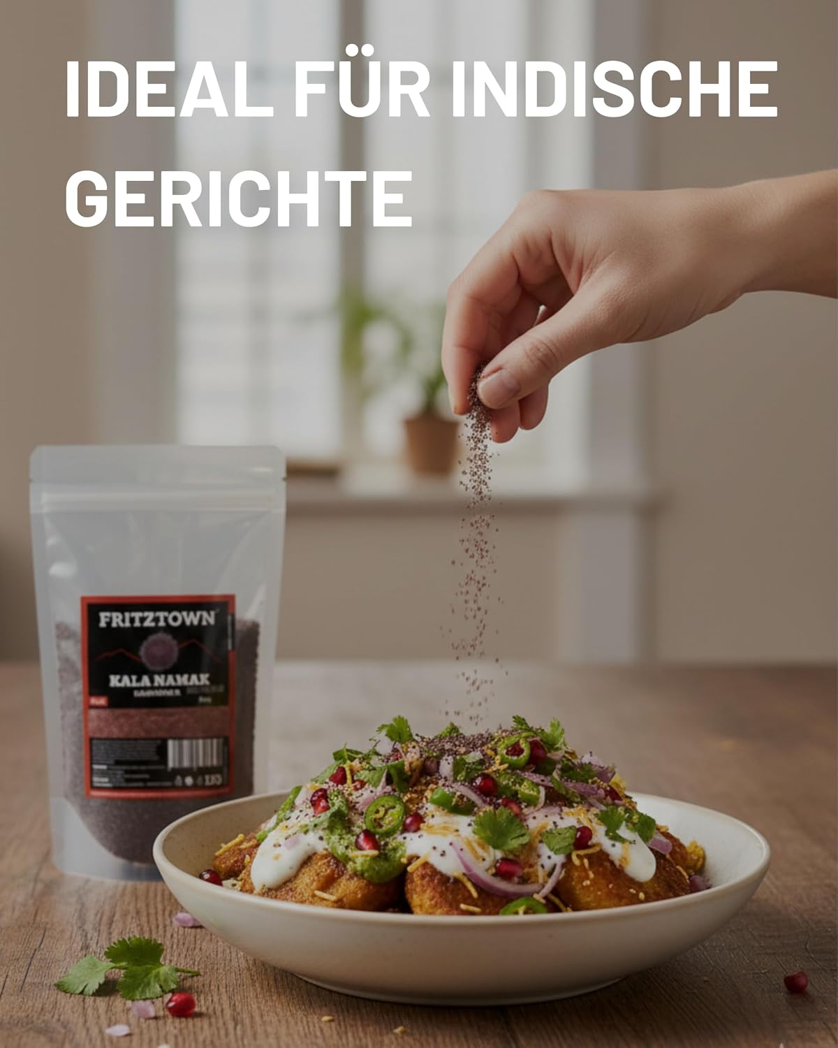 Detalle de Kala Namak Schwarzes Kristallsalz 900 g