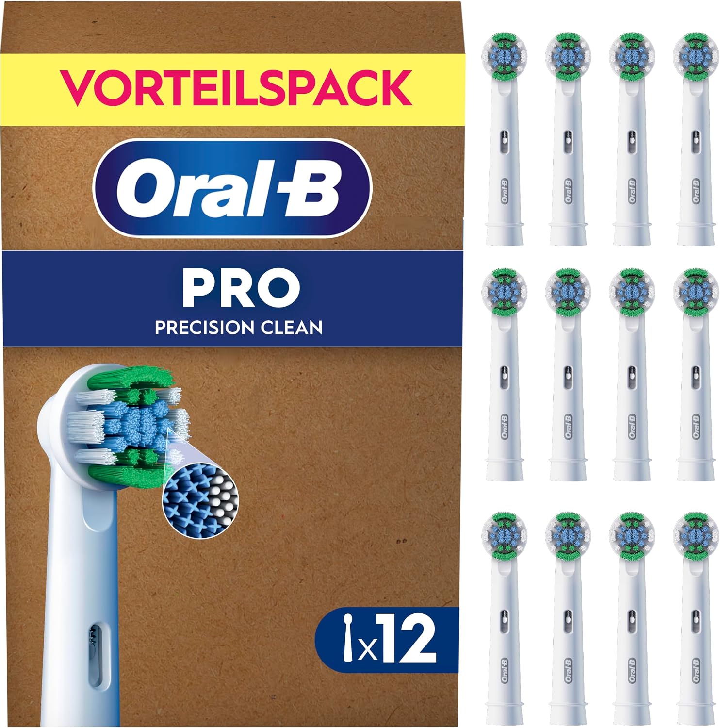 Detalle de Oral-B Pro Precision Clean Aufsteckbürsten 12er Pack