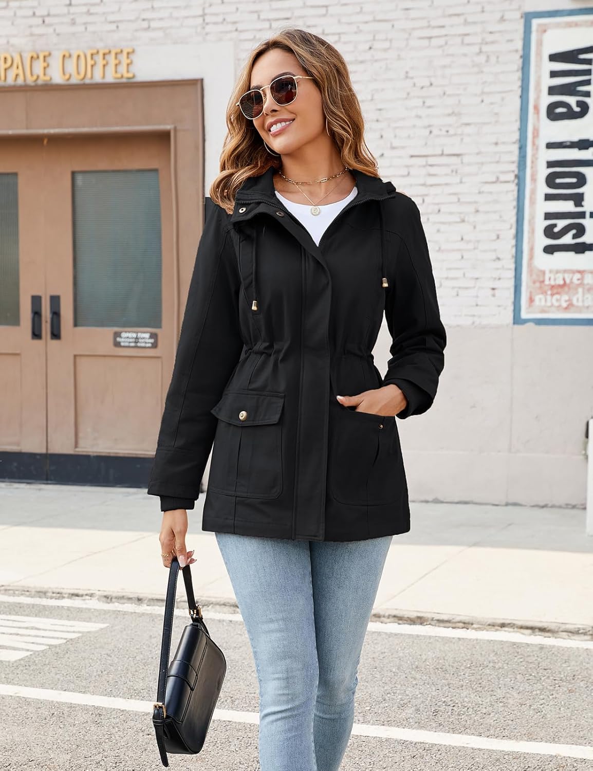Thumbnail 2 de Vancavoo Übergangsjacke Damen Jacke Outdoor