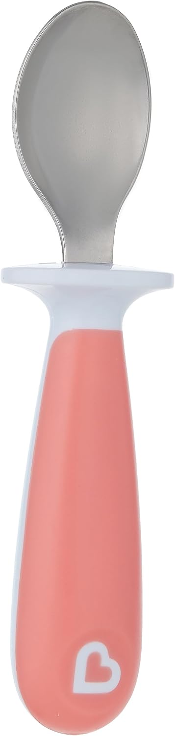 Detalle de Munchkin たべたくなーる FDMU41664 スプーン・フォークセット レスト付き ステンレス製 ブルー
