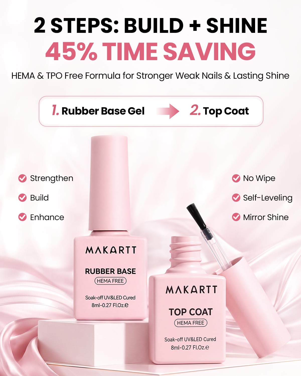 Detalle 2 de Makartt Rubber Base Gel Set, HEMA-Free