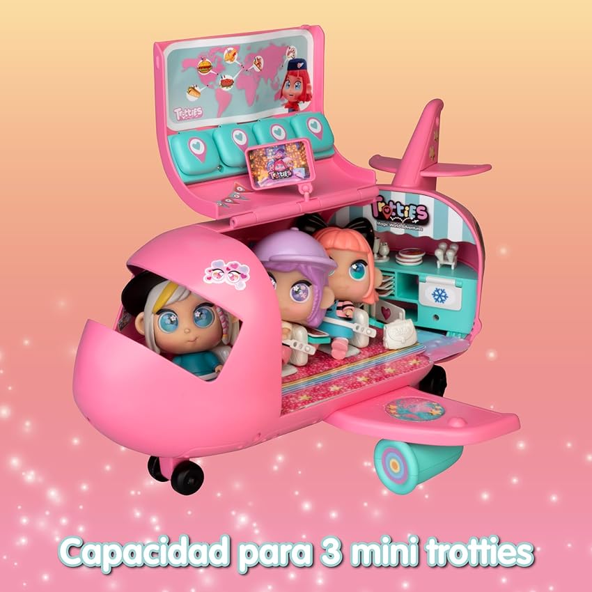 Thumbnail 4 de Famosa Trotties TFT12000 avión rosa 10 cm