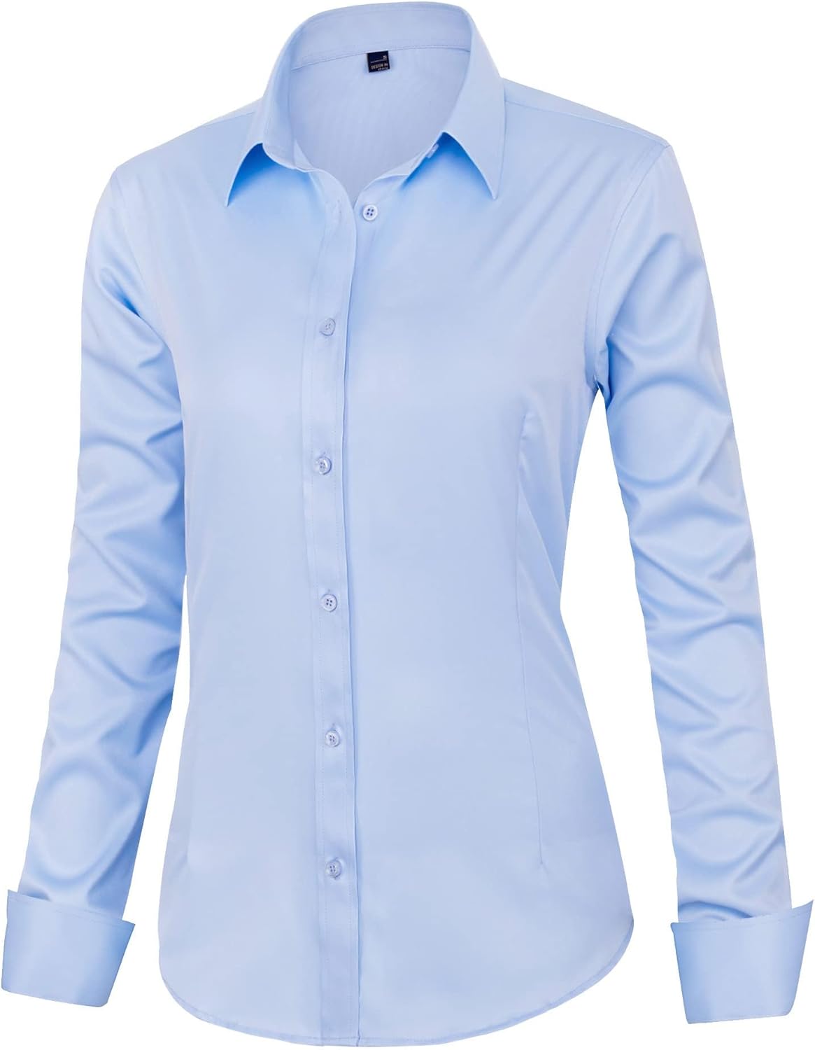 Thumbnail 4 de J.VER Damen Bluse Casual Business mit Knopfverschluss, Langarm und elastischem Baumwollmix