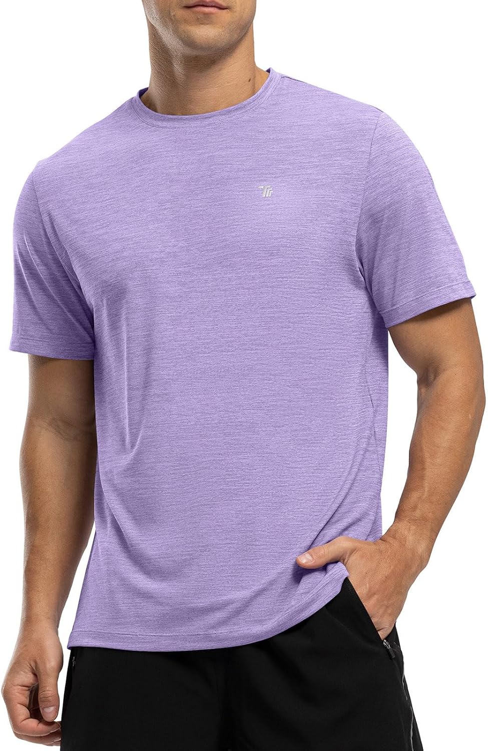 Detalle de Rdruko Men's Dry Fit Athletic Shirt, Short Sleeve Moisture-Wicking Workout Top