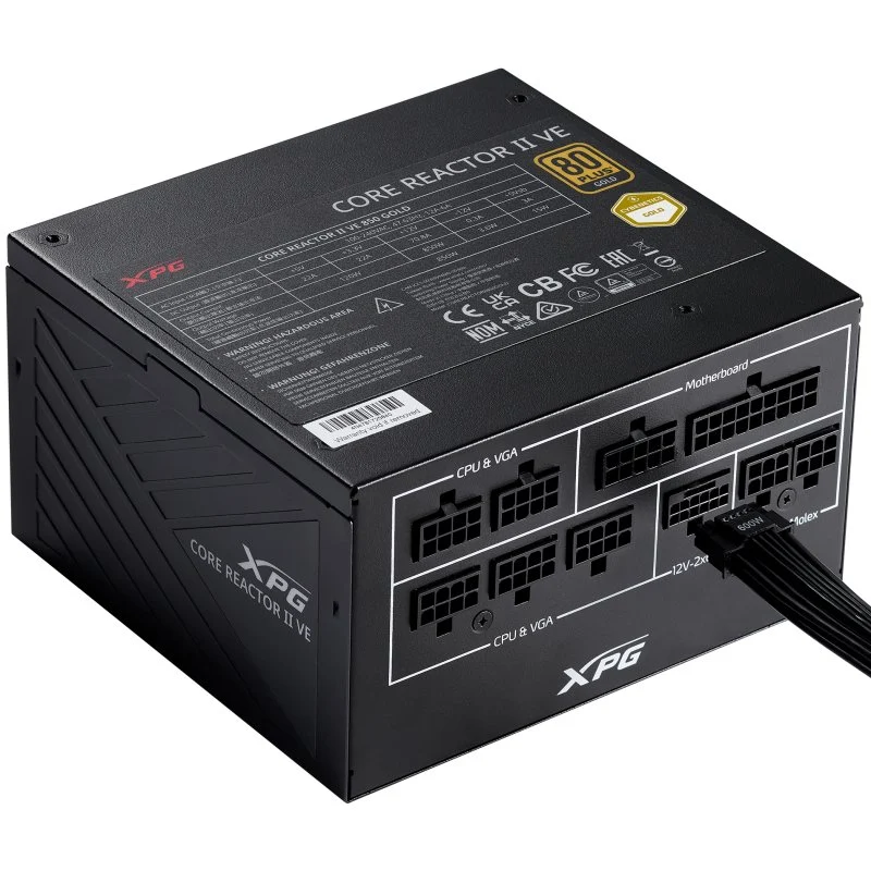 Detalle de XPG fuente de alimentación 750 W