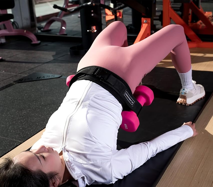 Detalle 2 de Hip Thrust Belt for Dumbbells — Slip-Resistant Padding 🏋️♀