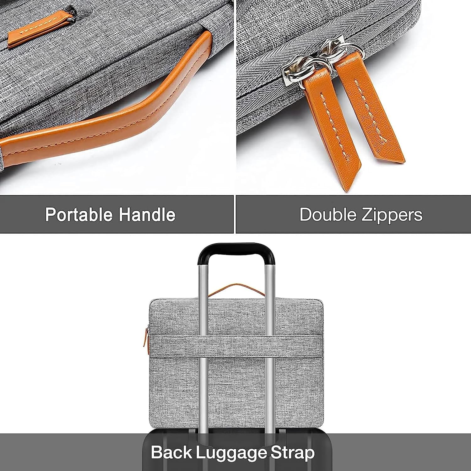 Detalle 2 de MOSISO 360 Protective Laptop Case 13 inch with 4 Pockets and Handle