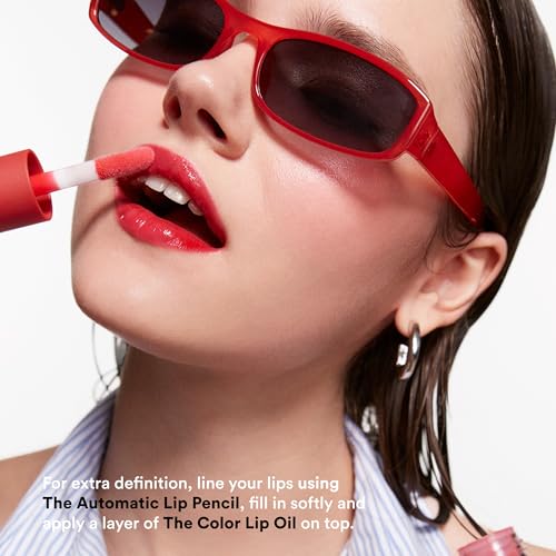 Detalle de 3INA The Couple Goals Lip Kit Rojo — Color Lip Oil 244 y perfilador 💄