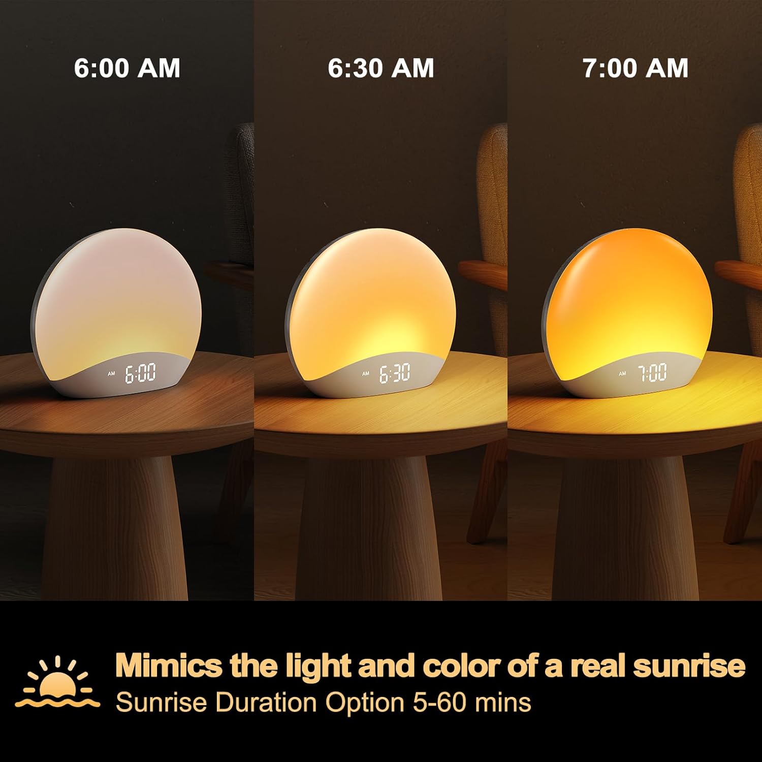 Thumbnail 2 de REACHER Sunrise Alarm Clock 26 sounds