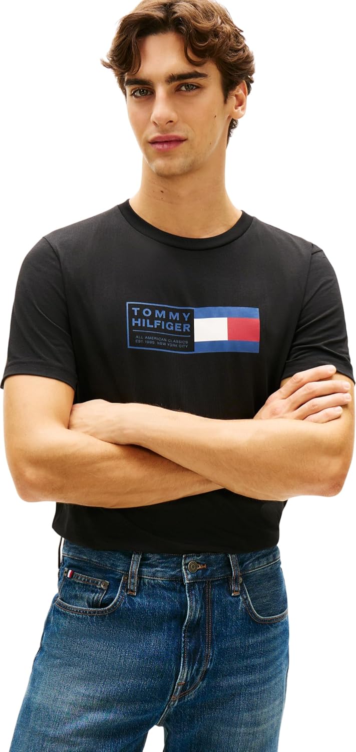 Thumbnail 6 de Tommy Hilfiger T-Shirt Uomo Art MW0MW42366: basic casual con branding discreto