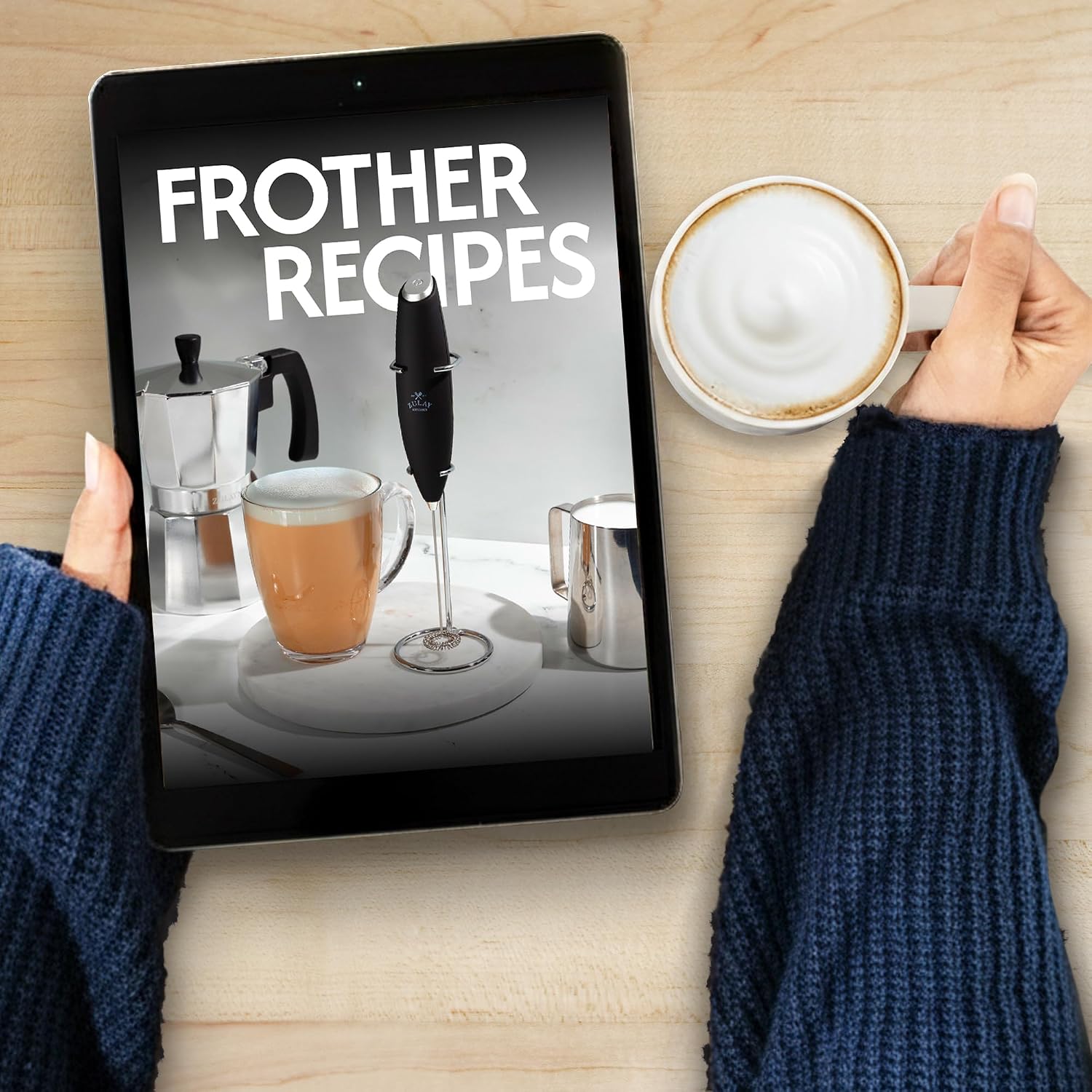 Thumbnail 6 de Zulay Kitchen Tornado Milk Frother, 4 AA