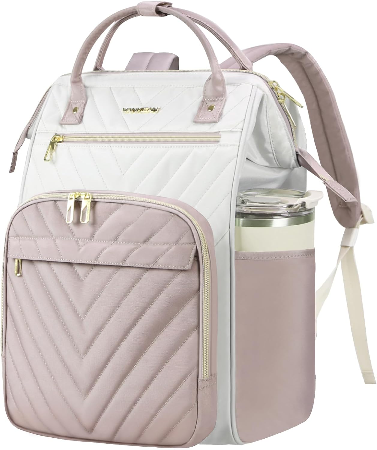 Thumbnail 6 de VANKEAN 17.3 Inch Laptop Backpack for Women – Water-Resistant, RFID Blocking, 4-Compartment Daypack