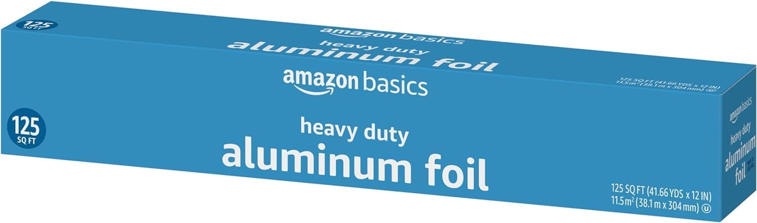 Thumbnail 1 de Amazon Basics Heavy Duty Aluminum Foil: 125 Sq Ft Roll for Cooking, Grilling, and Storage
