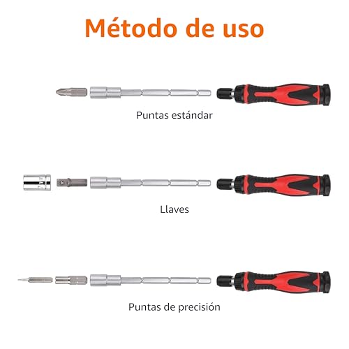 Thumbnail 2 de Amazon Basics Juego de destornillador de precisión electrónico y carraca de 73 piezas