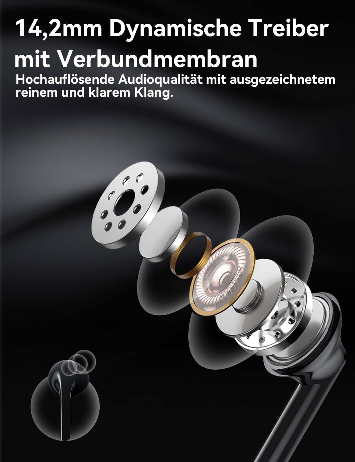 Detalle de MAS CARNEY USB-C Kabelkopfhörer: In-Ear-Kopfhörer mit Mikrofon für iPhone und Android