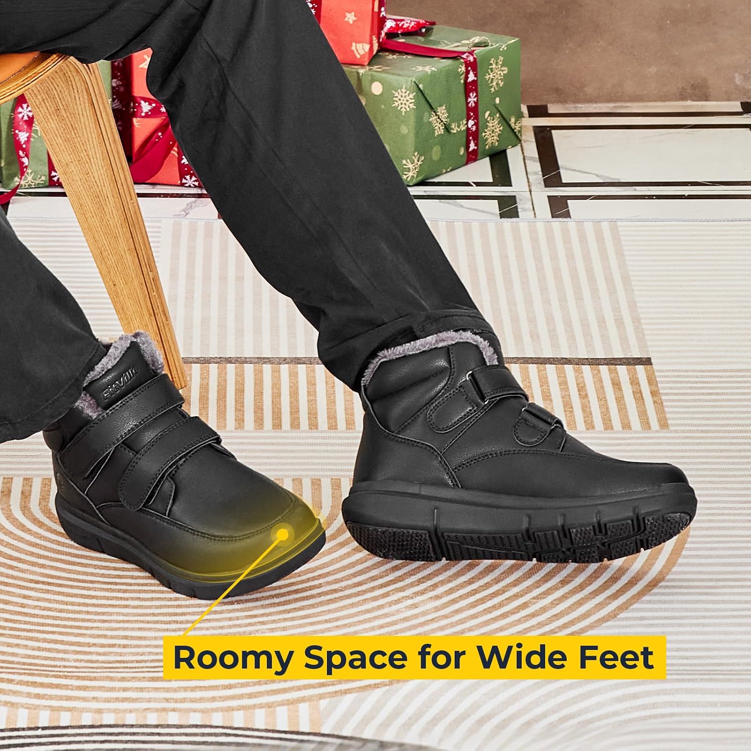 Thumbnail 1 de FitVille Mens Winter Snow Boots