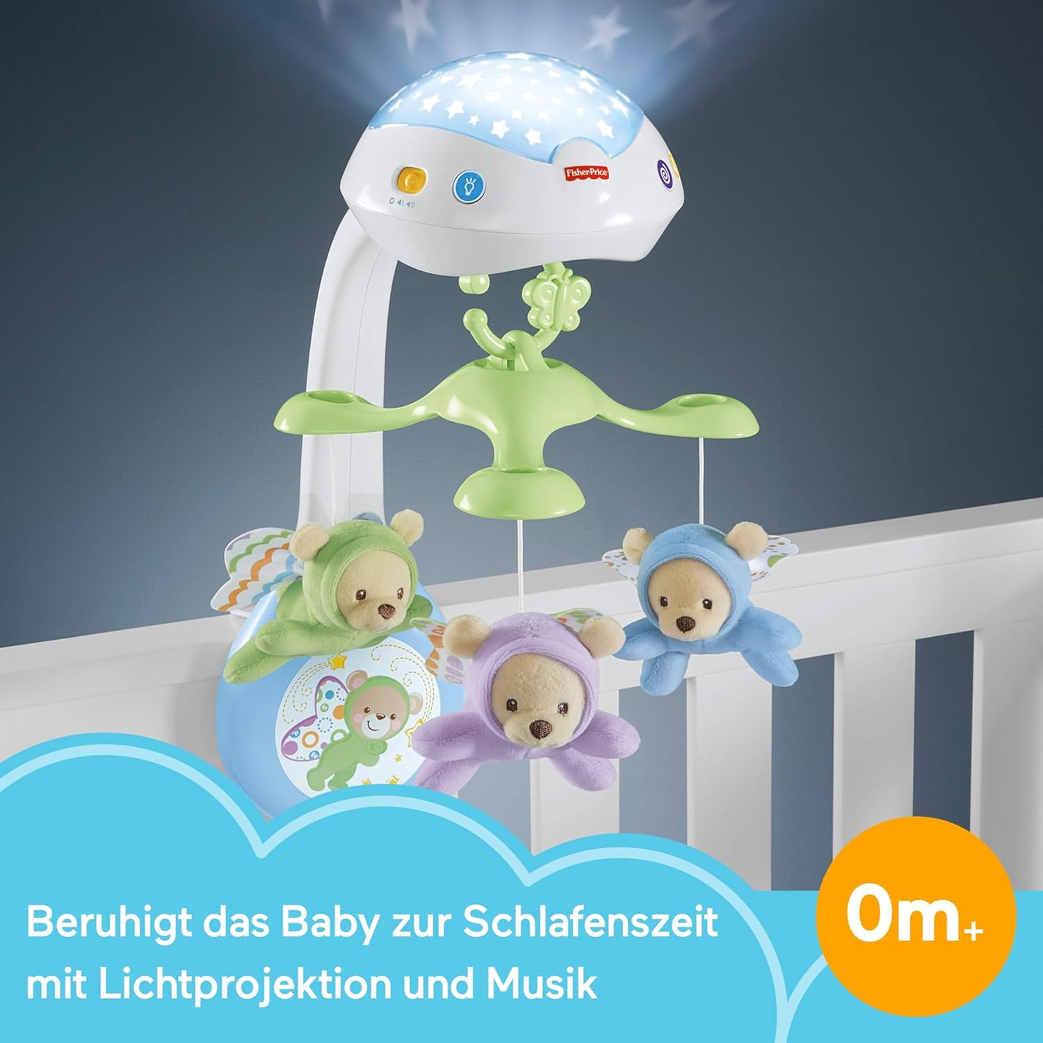 Thumbnail 1 de Fisher-Price 3-in-1-Traumbärchen-Mobile – Mobile fürs Babybett, Licht und Musik