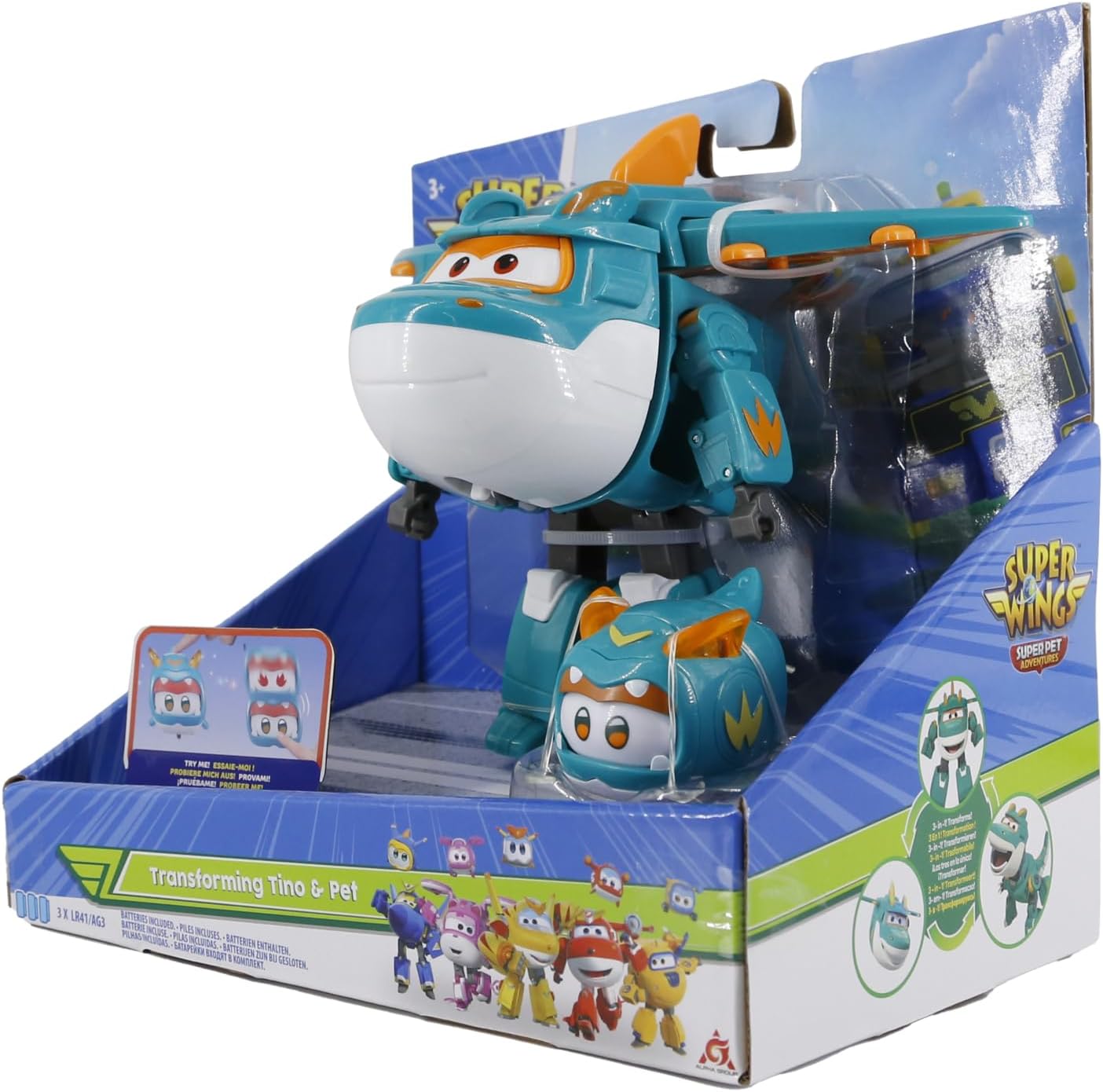 Thumbnail 3 de Super Wings Transforming Tino & Pet