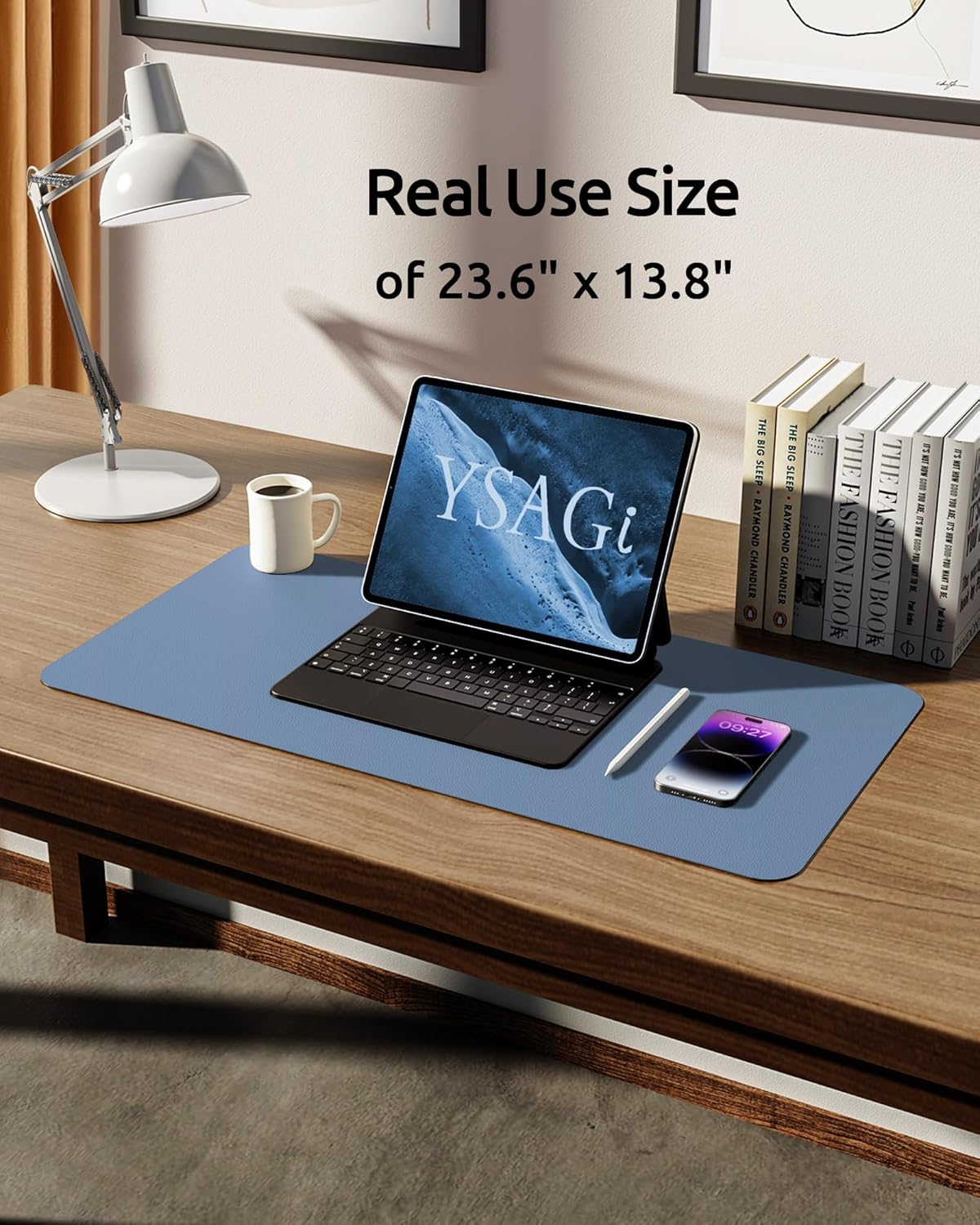 Thumbnail 4 de YSAGi Leather Desk Protector 23.6" x 13.8" 🪑