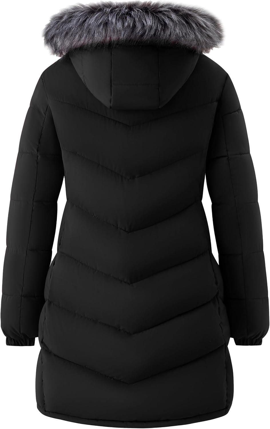 Detalle de wantdo Women's Long Hooded Puffer Jacket plus size