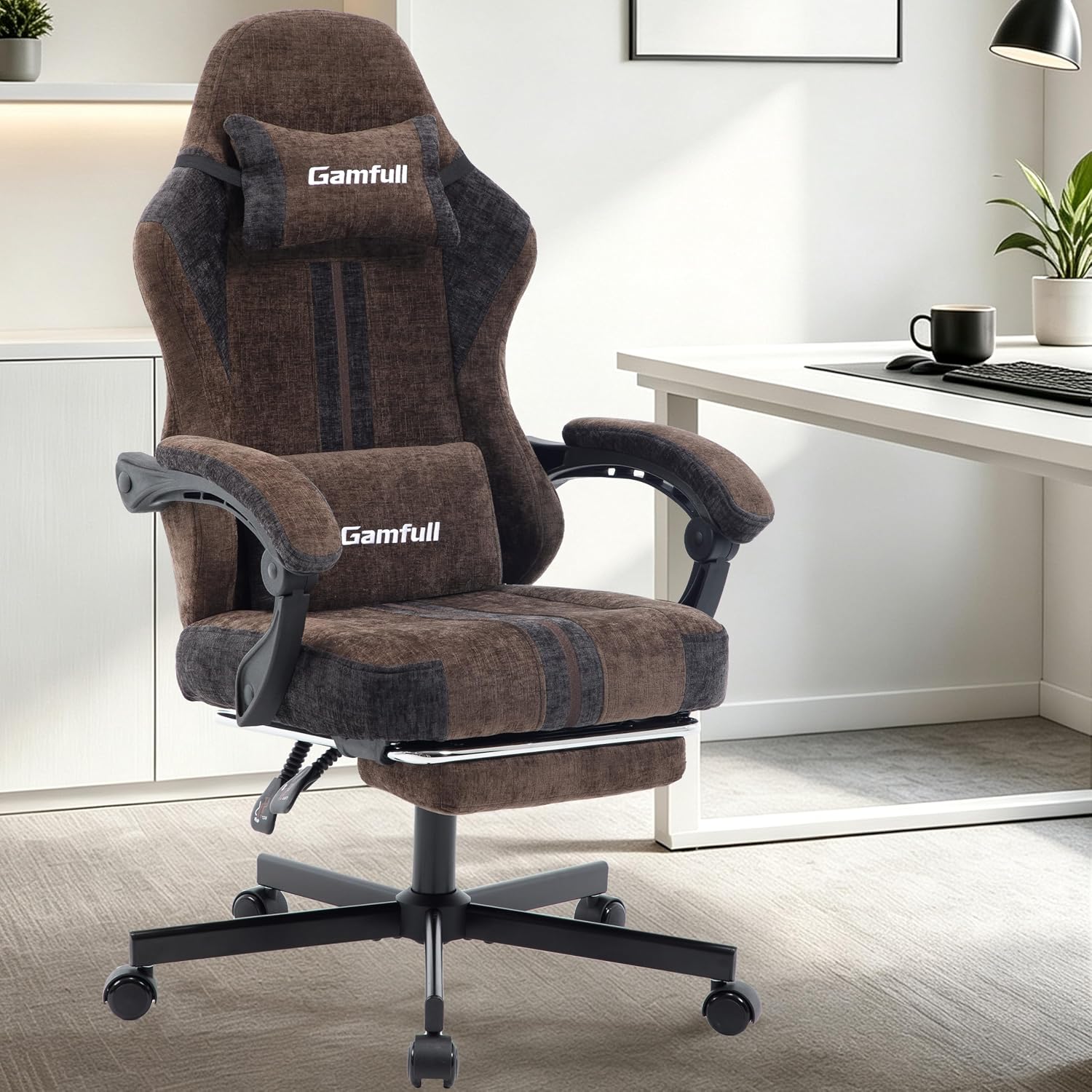 Detalle de Gaming Chair with Footrest