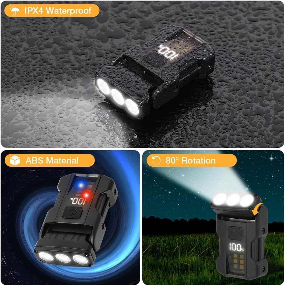 Detalle 2 de Aolso Mini Linterna LED Recargable 550 lúmenes