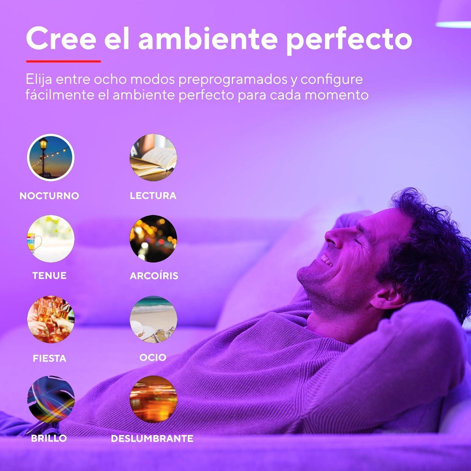Detalle 2 de Trust WiFi GU10 LED Bulb, Compatible con Alexa y Google 🌈