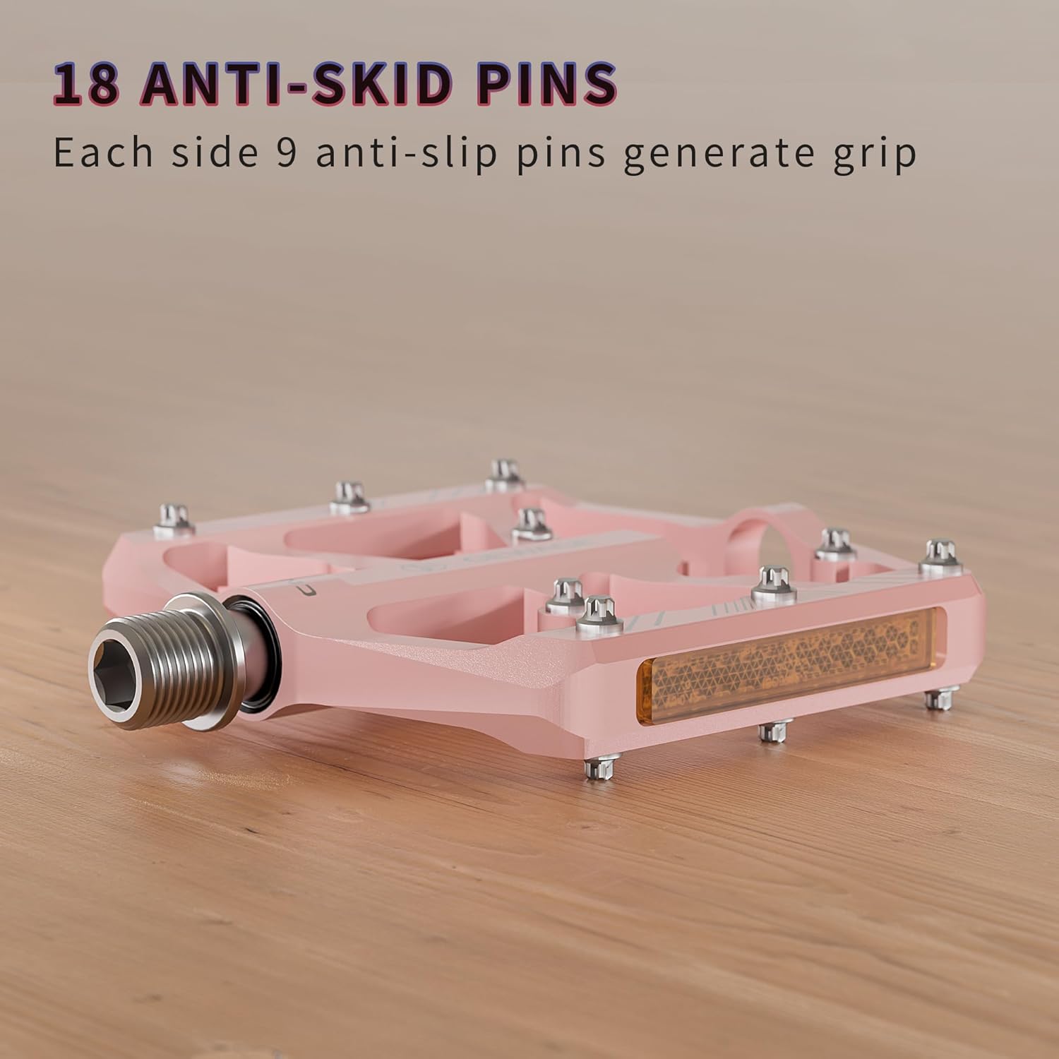 Thumbnail 6 de GEWAGE Fahrradpedale mit Reflektoren – CNC-Aluminium, 9/16 Zoll, 3 Abgedichtete Lager, rutschfeste Plattformen