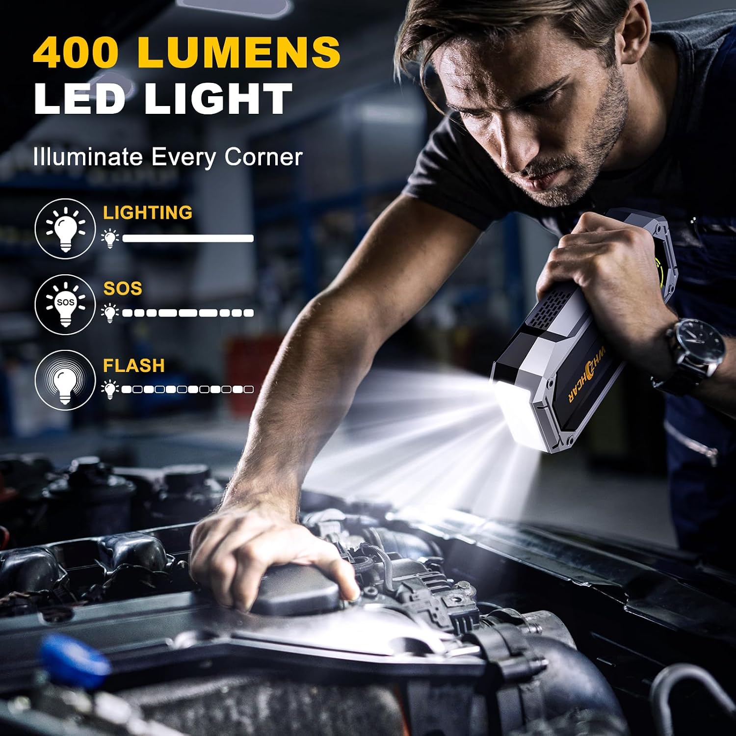 Detalle de Booster Batterie 8000A Démarreur 12V