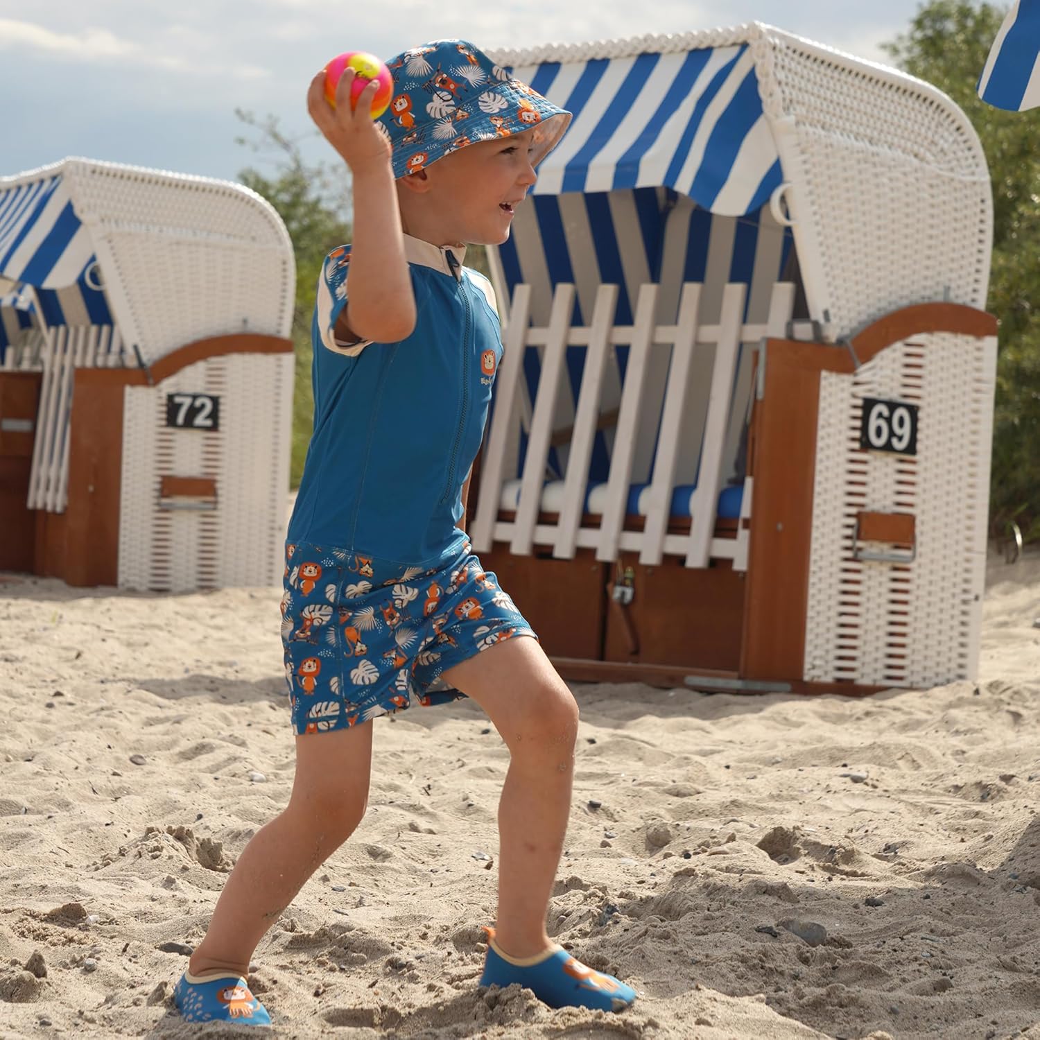 Thumbnail 2 de Playshoes Mädchen Schwimmanzug Badeanzug (1er Pack) – UV-Schutz 50+ aus recyceltem Polyester