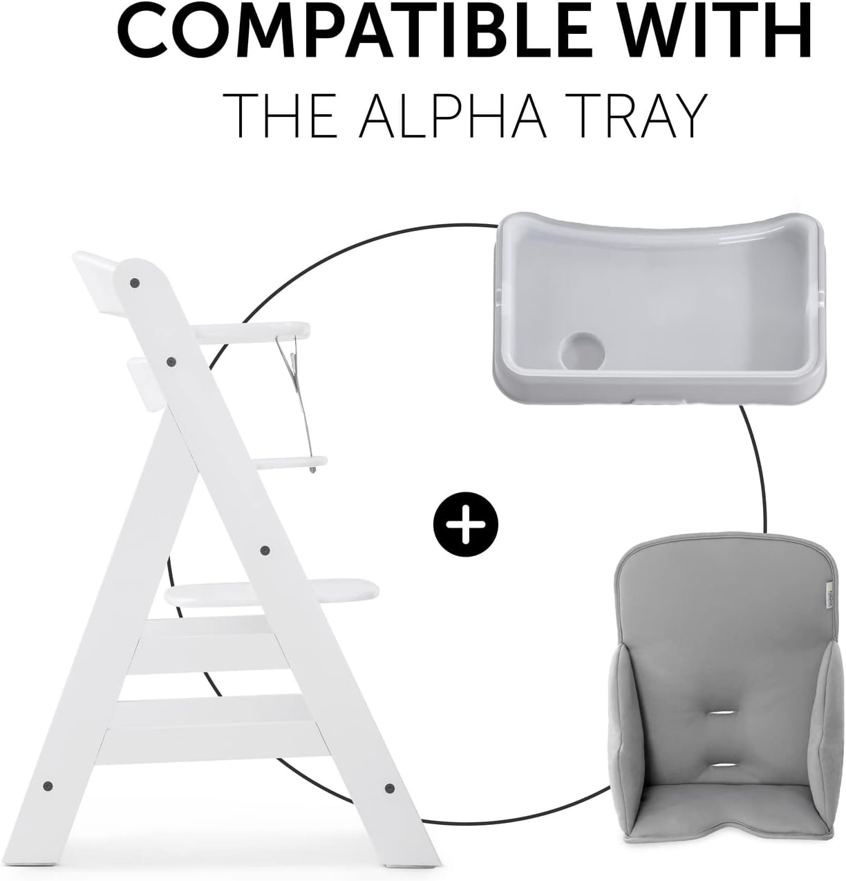 Detalle de hauck Alpha Cosy Seat Reducer Cushion for Alpha+ Highchair