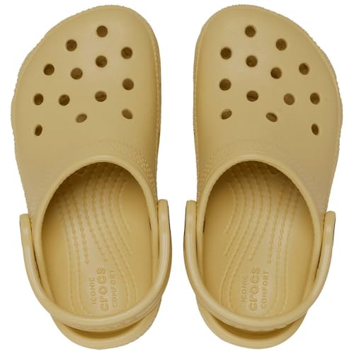 Thumbnail 4 de Crocs Classic Clog T Wheat (niños) — zuecos unisex ligeros y resistentes al agua