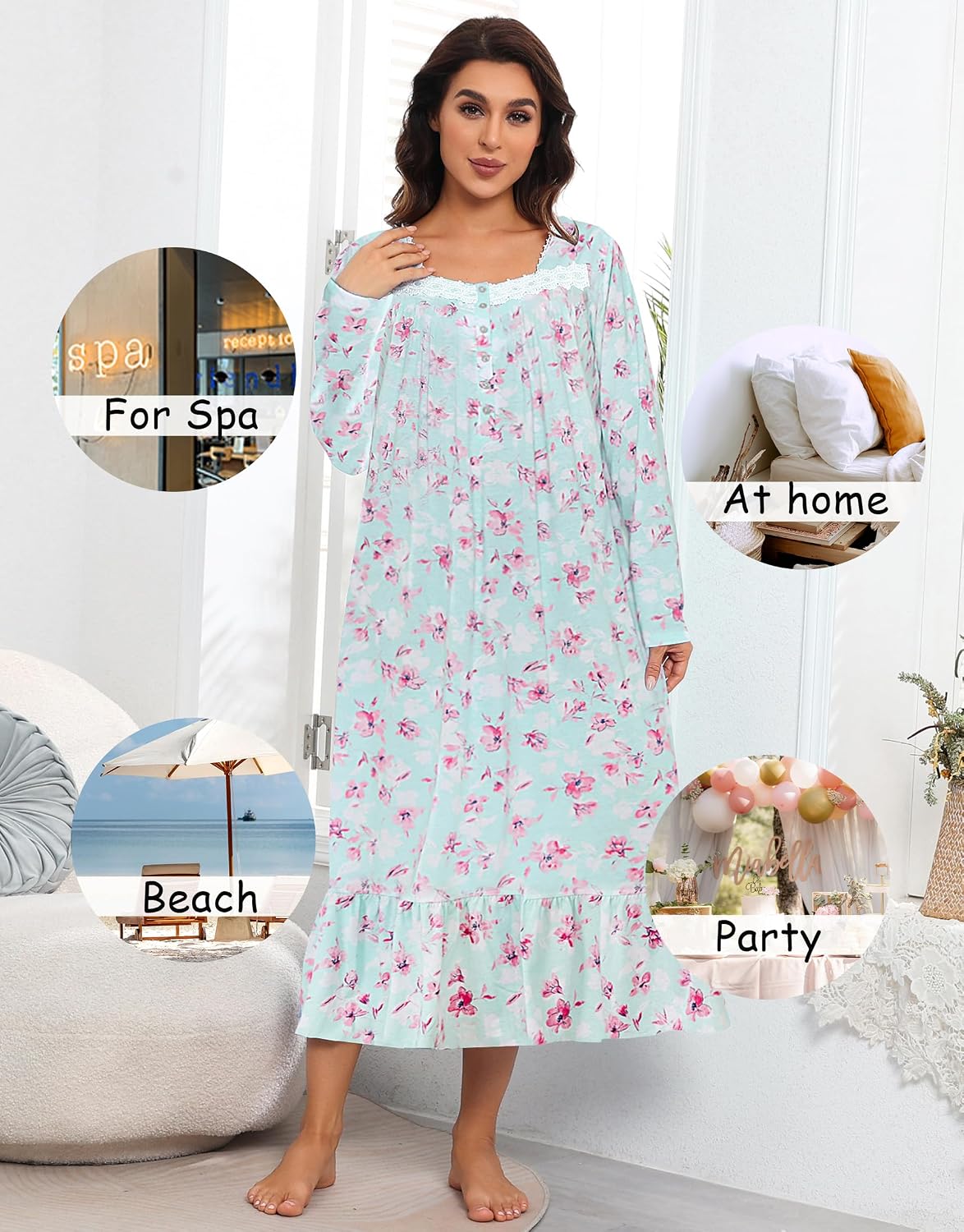 Thumbnail 3 de IZZY + TOBY Cotton Nightgown