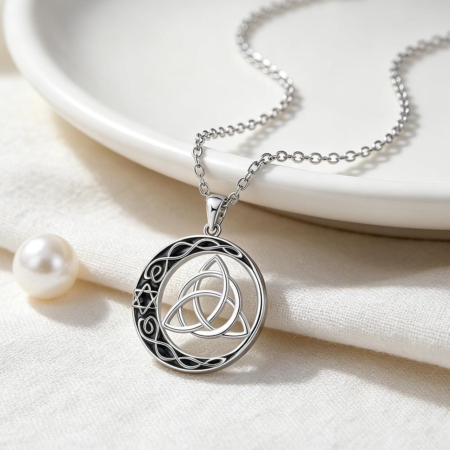 Thumbnail 1 de Arrebol Collier Triskell en Argent Sterling 925 — Collier celtique ajustable pour femmes