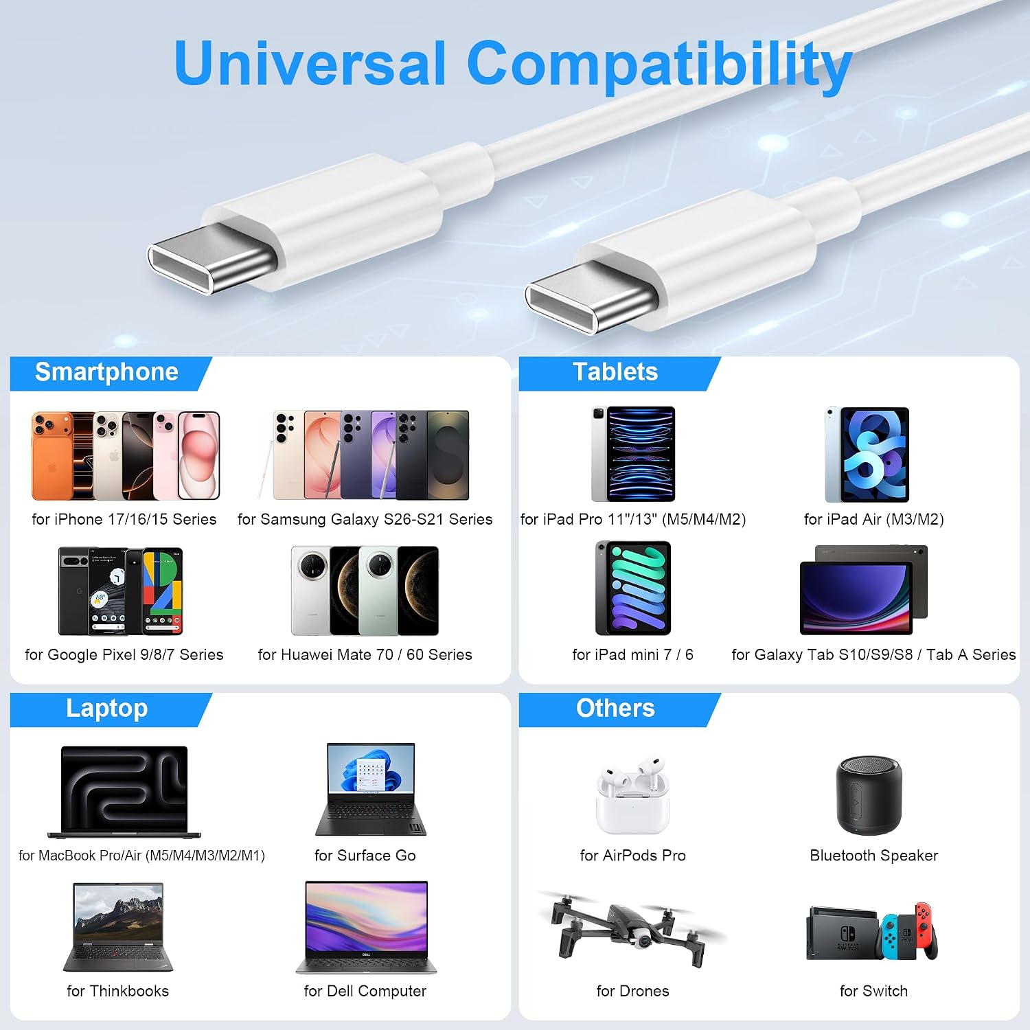 Thumbnail 6 de Apple USB C to USB C 6ft 60W charging cable