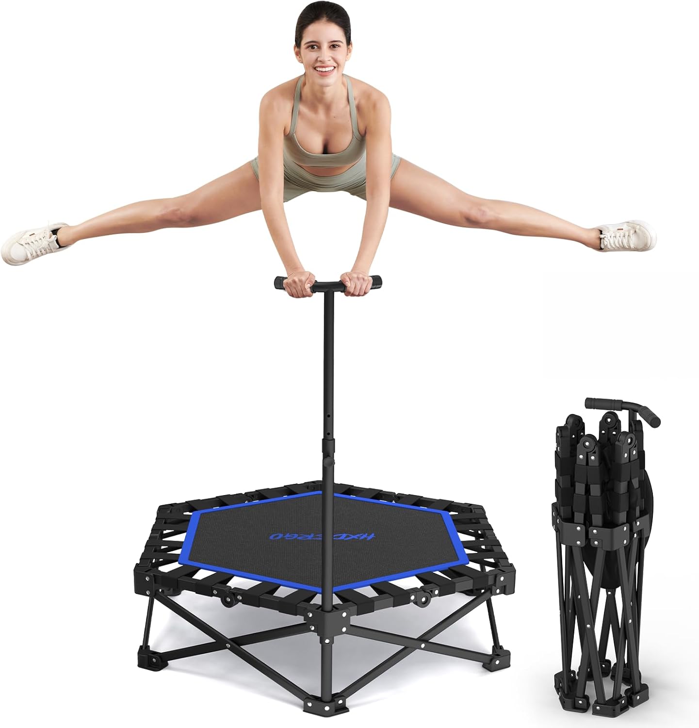 HXD-ERGO 42" Foldable Mini Rebounder Trampoline (No Installation Required)