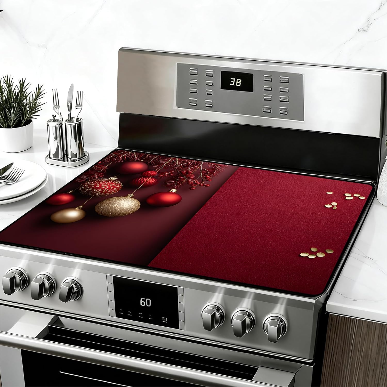 Detalle de Glass Stove Top Cover Mat, 28.5 x 20.5 in