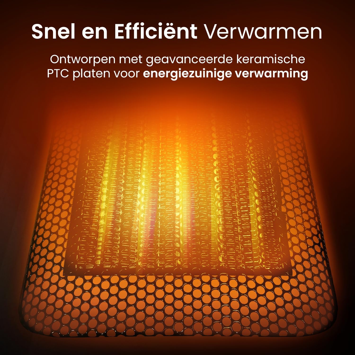 Detalle de Pro Breeze keramische torenverwarming 2000 W met display, afstandsbediening en timer