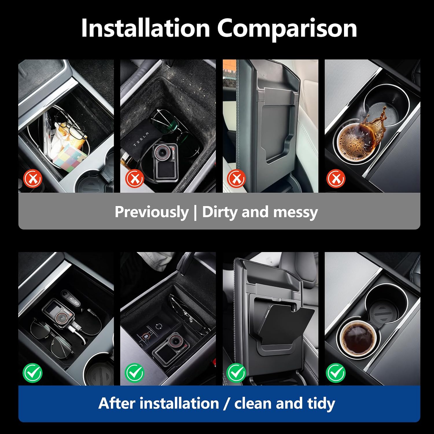 Thumbnail 5 de Tesla-Compatible Centre Console Organizer Set, Model Y Juniper