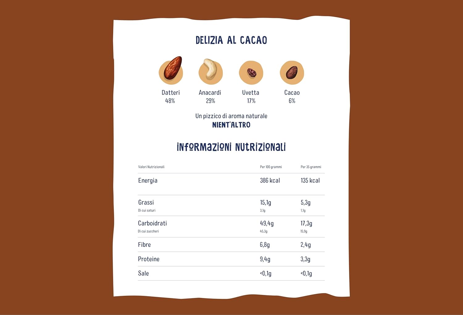 Thumbnail 1 de Nākd. Delizia al Cacao – Barrette crude con frutta e frutta secca