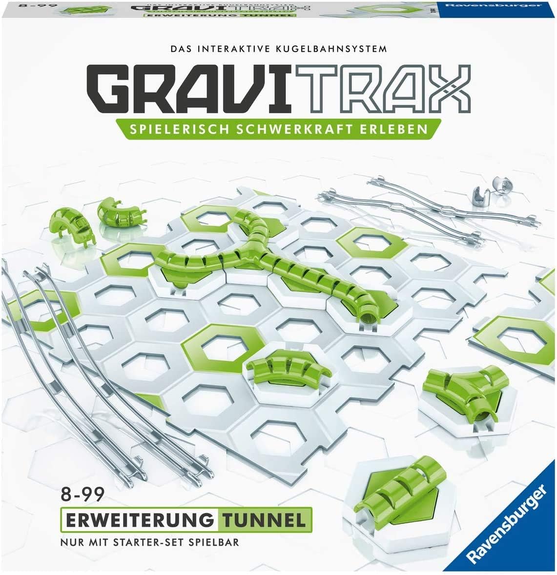Detalle 2 de Ravensburger GraviTrax 26820 7 拡張トンネルセット|全26パーツでコースに新たな動きを追加